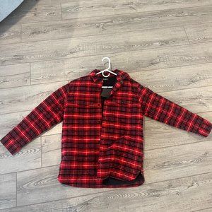 The Kooples Red Quilted Cotton Jacket with Buttons